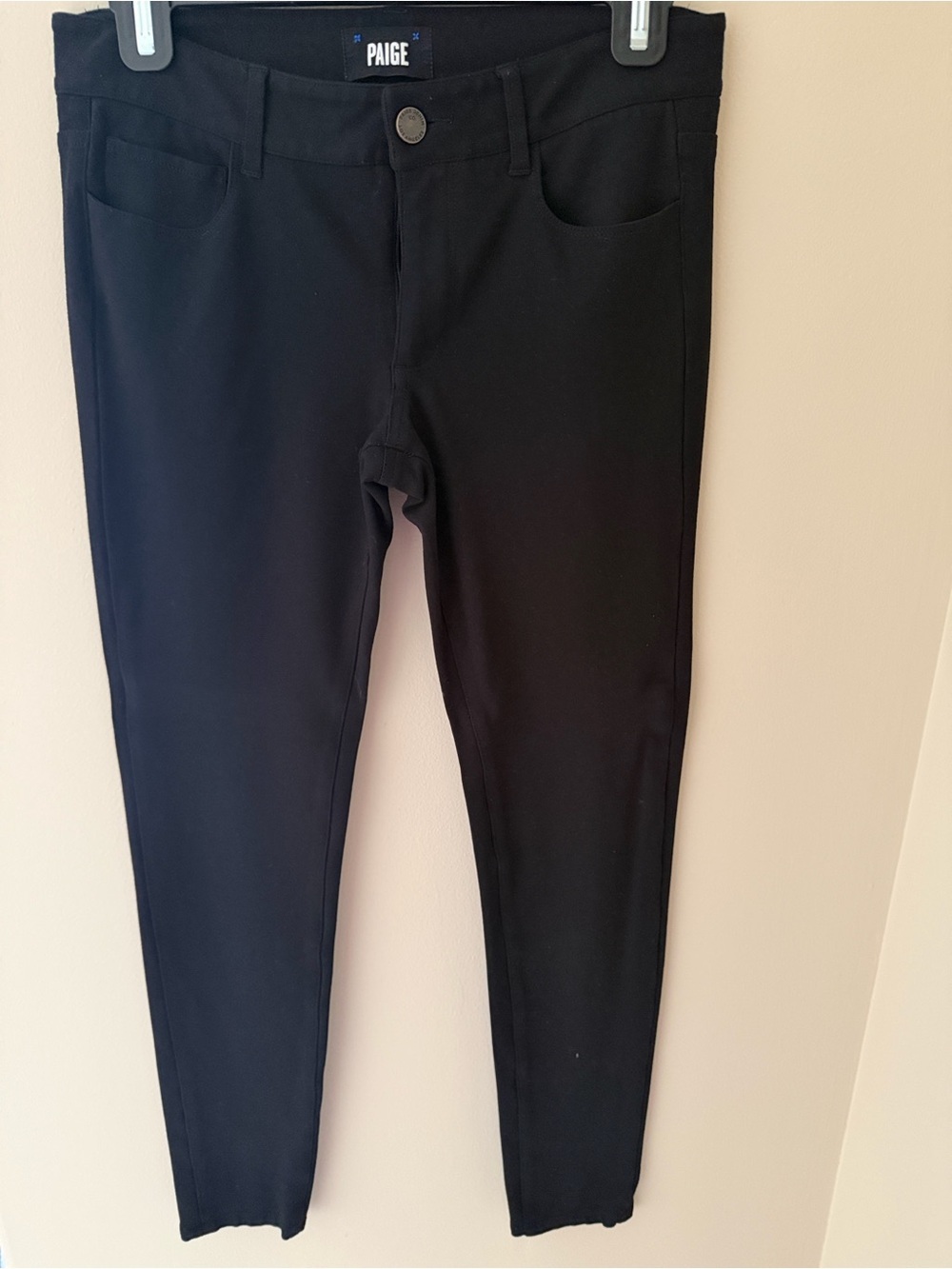 PAIGE 27 Low Rise Black Women's stretch soft Skinny Jeans